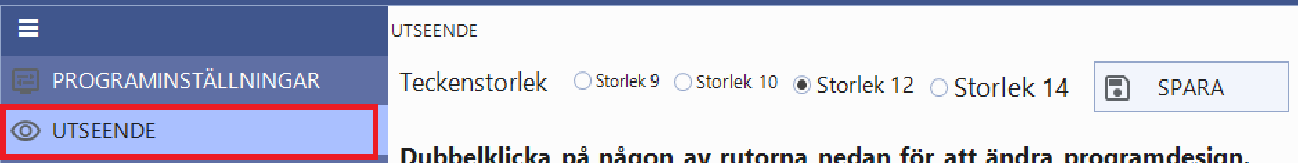 teckenstorlek