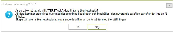 sakerhetskopia aterstall bekrafta