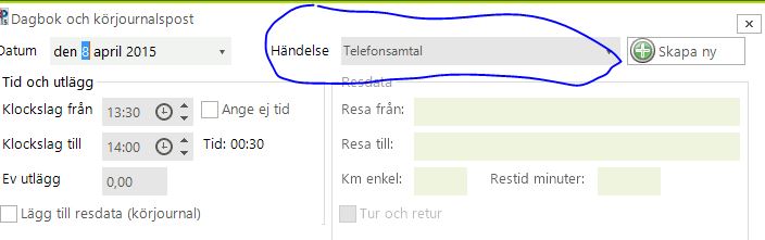 handelse dagbok