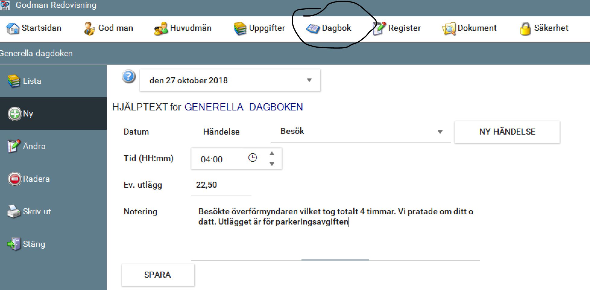 generella dagboken