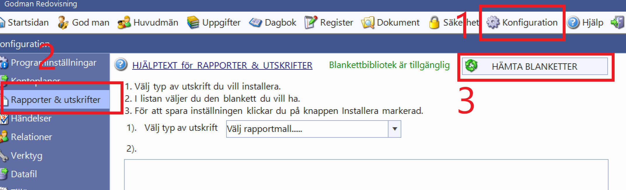 Uppdatera blanketter